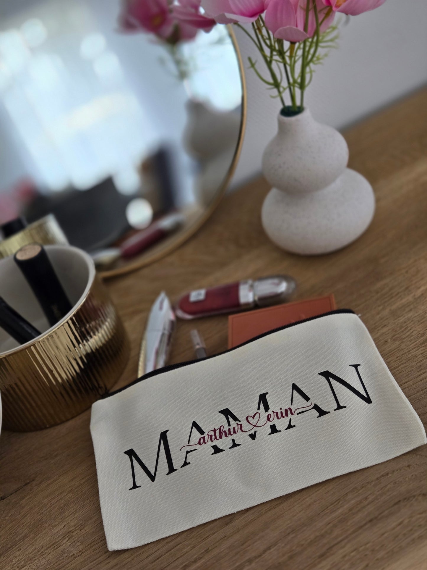 Pochette Maman beige